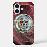 SKULL RIDERS Pink Grey Fractal Swirls