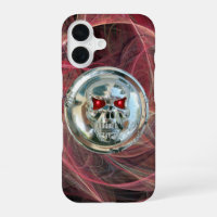 SKULL RIDERS Pink Metal Grey Fractal Swirls