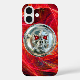 SKULL RIDERS red grey soft iPhone 16 Case