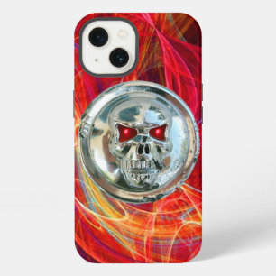 SKULL RIDERS ,Red Yellow Orange Fractal Swirls iPhone 13 Case