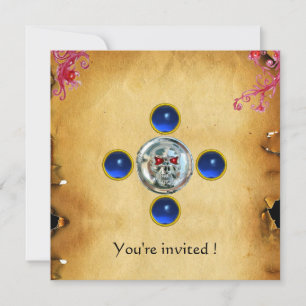 SKULL RIDERS sapphire Invitation
