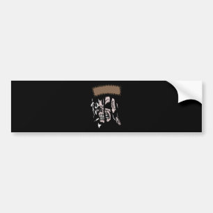 Skull Ripping Bumper Sticker
