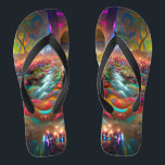 Skull River of Souls Custom Created Flip Flops<br><div class="desc">Here are some custom flip flops with your own image or you can use mine either way you will be styling on the beach this summer. Make sure to bookmark this page to come back to it in the future. If you like/love our designs make sure to like or share...</div>