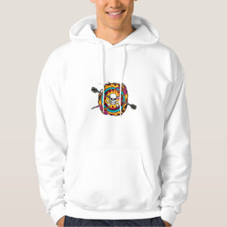 Skull Rock & Roll Emblem T-Shirt" Hoodie