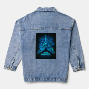 skull‑rock vibes denim jacket