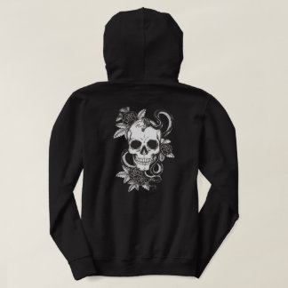 Skull Rose and Snake Hoodie