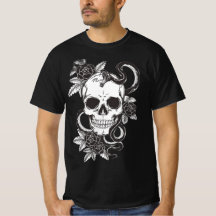 Skull Rose and Snake