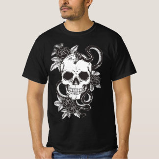 Skull Rose and Snake T-Shirt