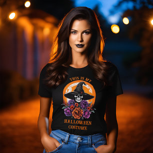 Skull & Roses This is my Halloween Costume Shirt