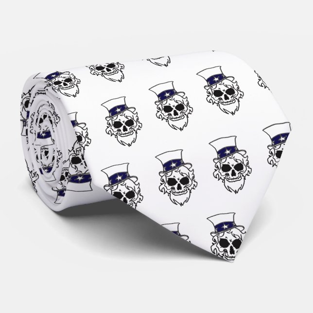 Skull Sam Tie (Rolled)