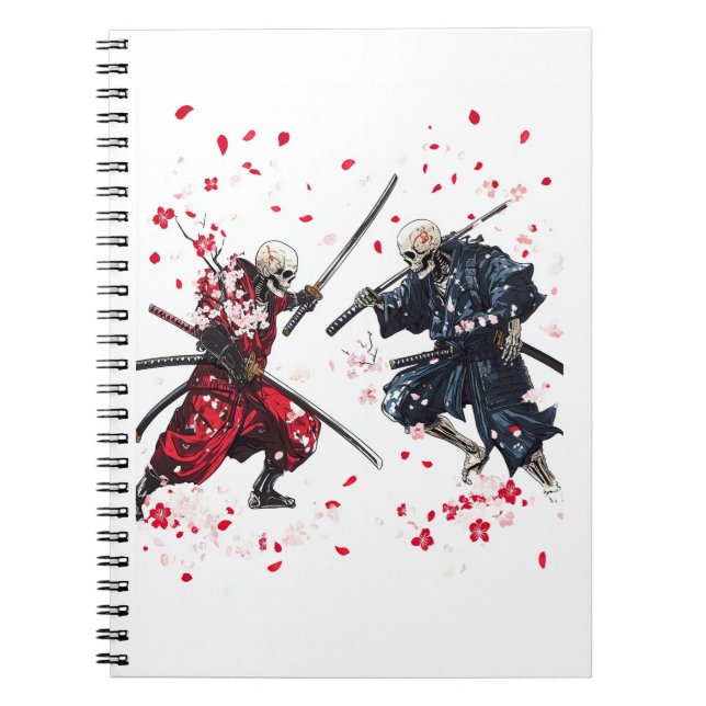 Skull Samurai Duel Notebook (Front)