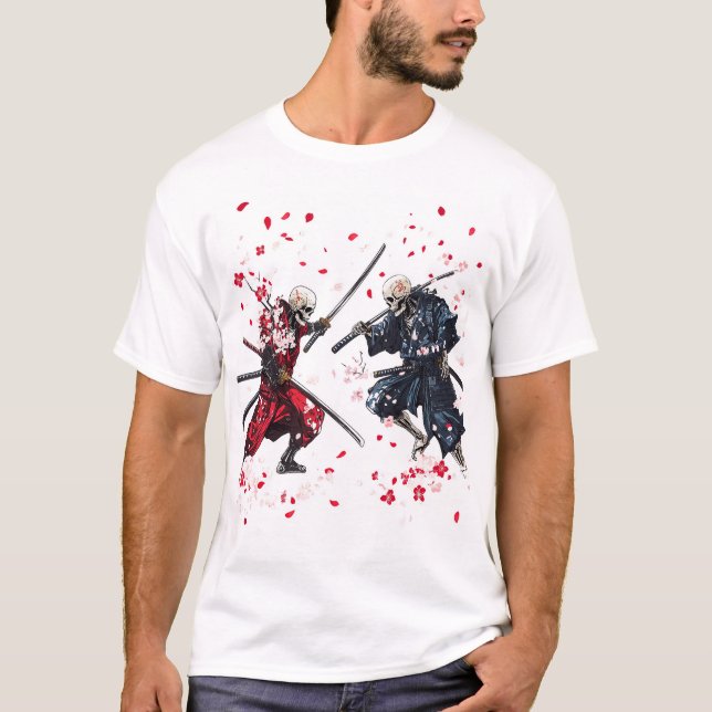 Skull Samurai Duel T-Shirt (Front)