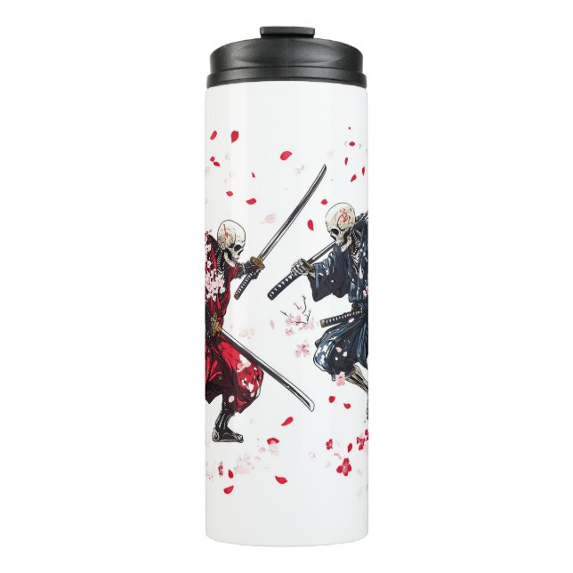 Skull Samurai Duel Thermal Tumbler (Front)