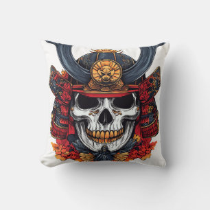 Skull Samurai Mask Cushion
