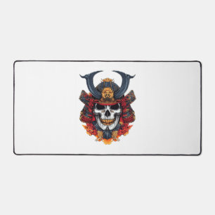 Skull Samurai Mask Desk Mat