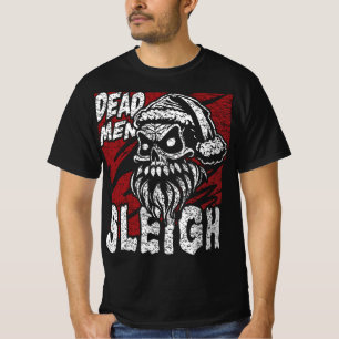 Skull Santa Claus Dead Men Sleigh T-Shirt