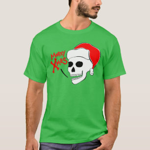Skull Santa Merry Xmas T-Shirt