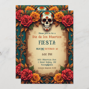 💀🎉 Skull & Scrolls, the Día de Muertos Invitation