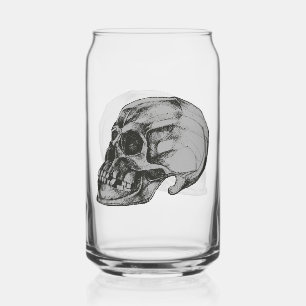 Skull Session for Halloween Can Glass