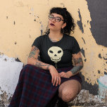 Skull Shaped Balloon Goth Graphic T-Shirt<br><div class="desc">Be festive in your own goth way. This fun graphic tee features my skull-shaped birthday party balloon graphic in ivory white.</div>
