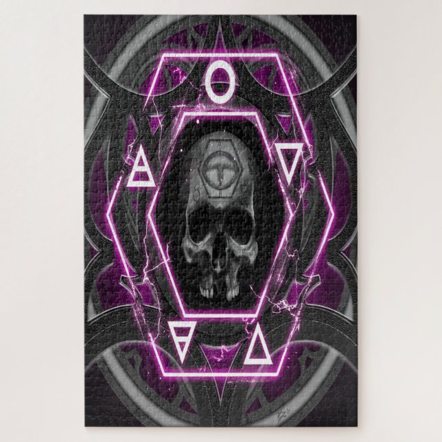 skull Sigils and seals Jigsaw Puzzle (Vertical)