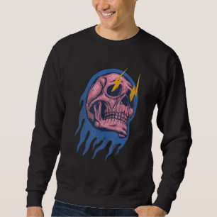 Skull skate sk8 Vintage Skull Retro streetwear 1 Sweatshirt