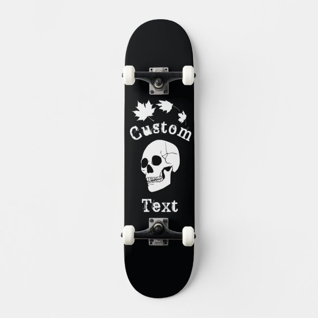 Skull Skateboard Black Background! (Front)