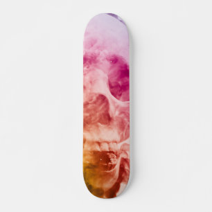 skull skateboard custom art design