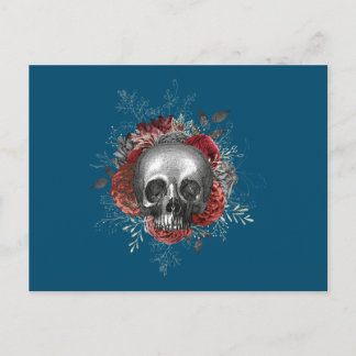 skull skull postcard