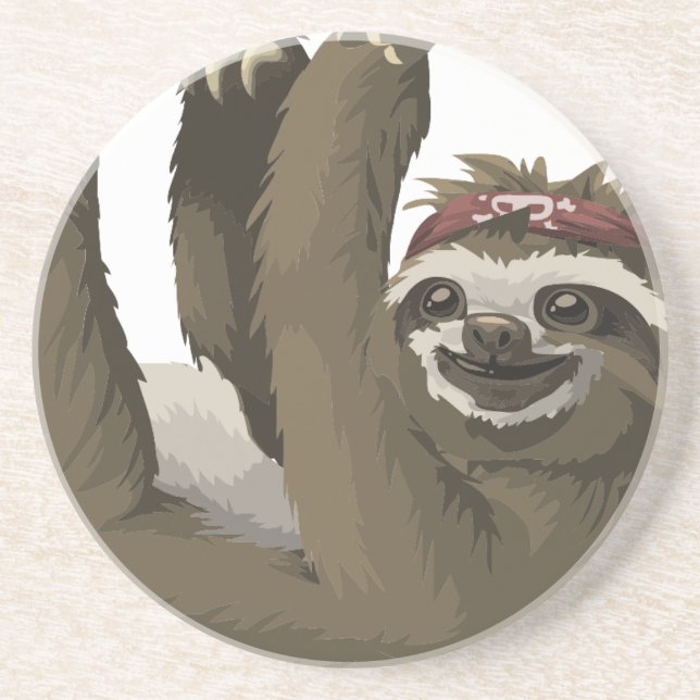 skull sloth coaster (Front)