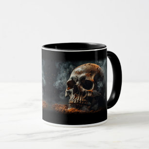 Skull Smoke Halloween Mug