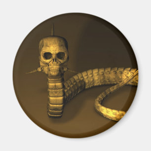 Skull Snake Magnet