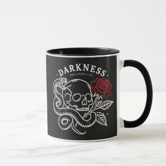 Skull Snake Rose Mug