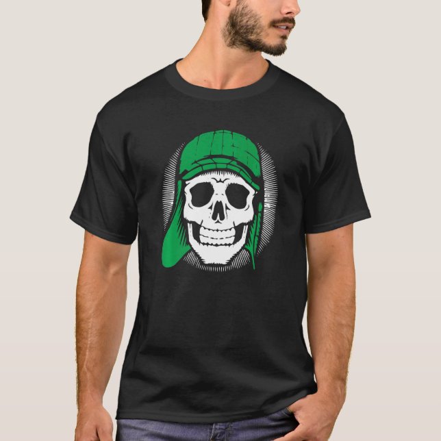 Skull Soldier Dia De Los Muertos Cool Mexican Day  T-Shirt (Front)