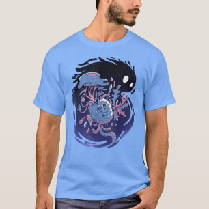 Skull Space Monster Floral Creatures Fantasy T-Shi T-Shirt