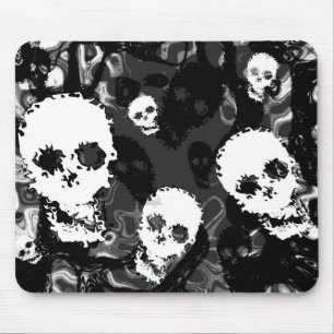 Skull Spectres B&W mousepad