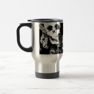 Skull Spectres B&W travel/commuter mug