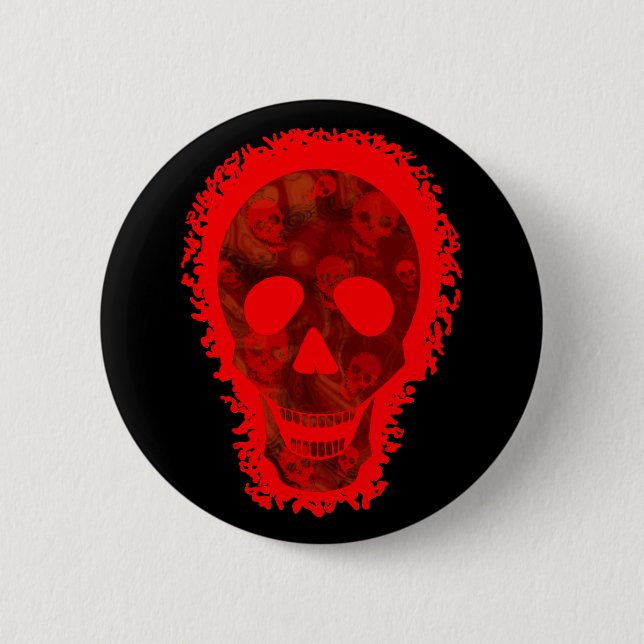 Skull Spectres Big Skull Red button (Front)