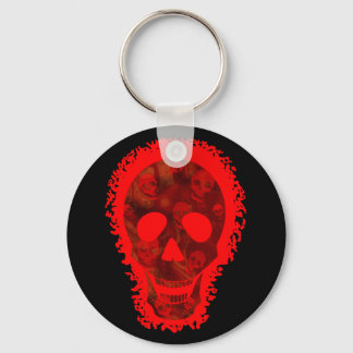 Skull Spectres Big Skull Red keychain