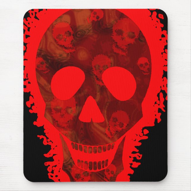 Skull Spectres Big Skull Red mousepad (Front)