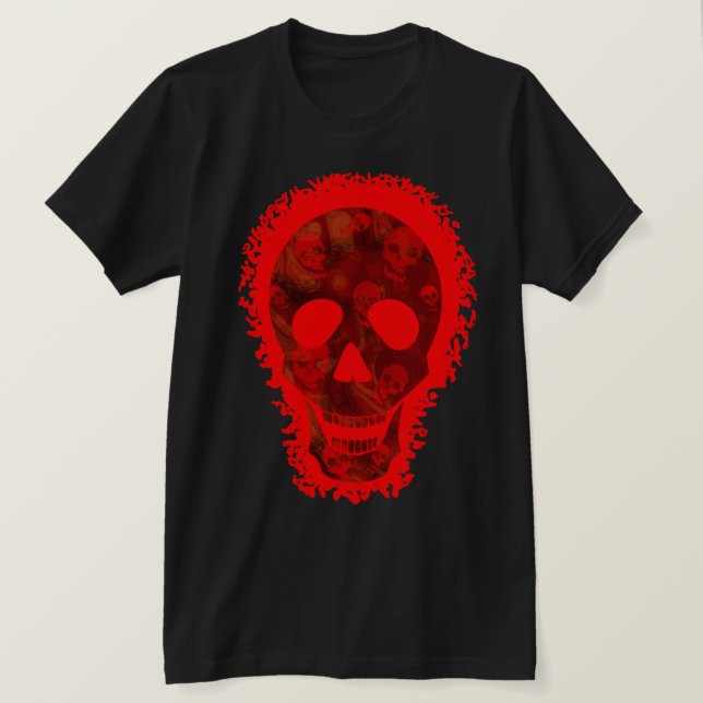 Skull Spectres Big Skull Red t-shirt (Design Front)