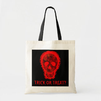 Skull Spectres Big Skull Red 'Trick or Treat?' bag