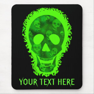 Skull Spectres big skull 'Your Text' mousepad