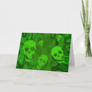 Skull Spectres greetings card