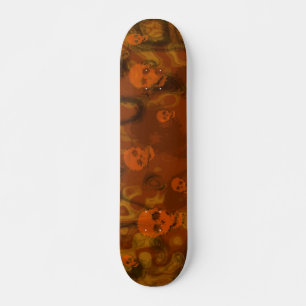 Skull Spectres Orange skateboard