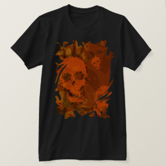 Skull Spectres Orange swirl t-shirt