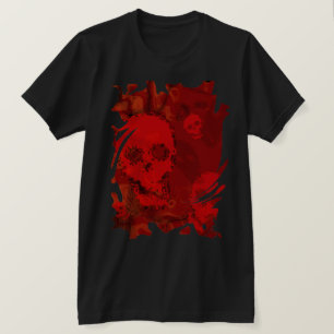 Skull Spectres Red swirl t-shirt