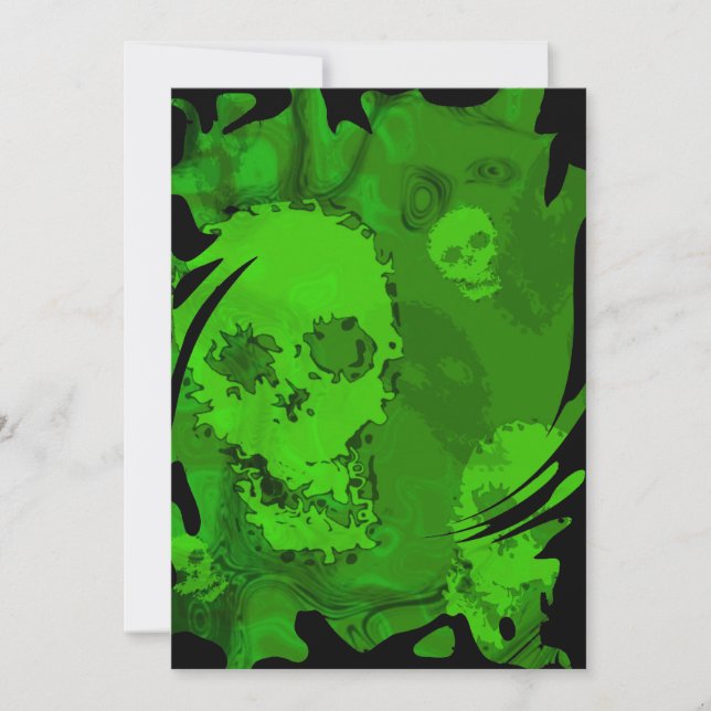 Skull Spectres swirl invitation (Front)