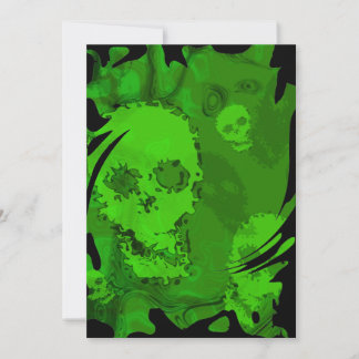 Skull Spectres swirl invitation