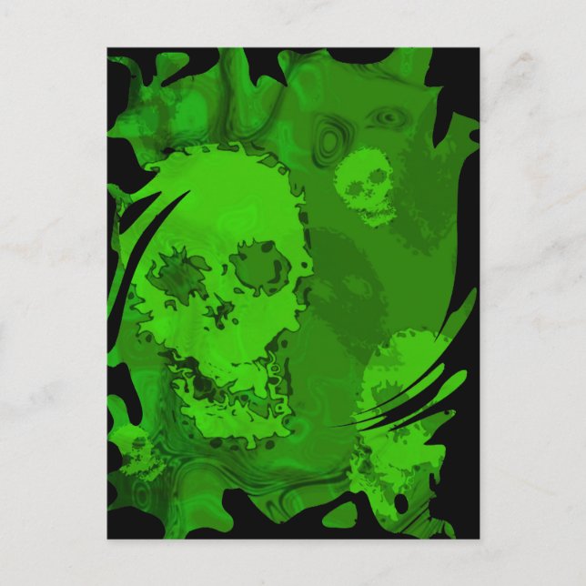 Skull Spectres swirl  postcard (Front)